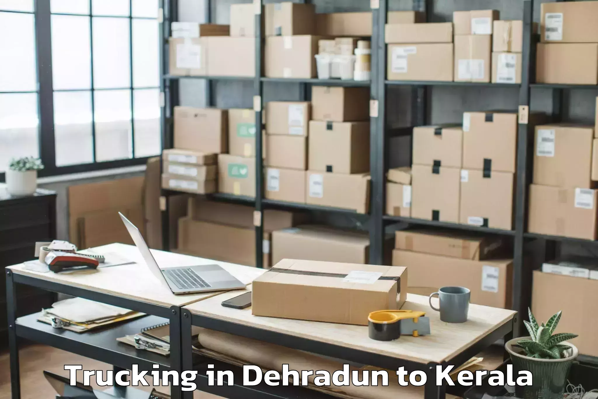 Easy Dehradun to Mall Of Joy Thrissur Trucking Booking